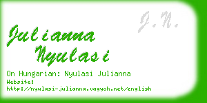 julianna nyulasi business card